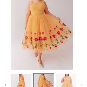 JessaKae Yellow Floral Dress